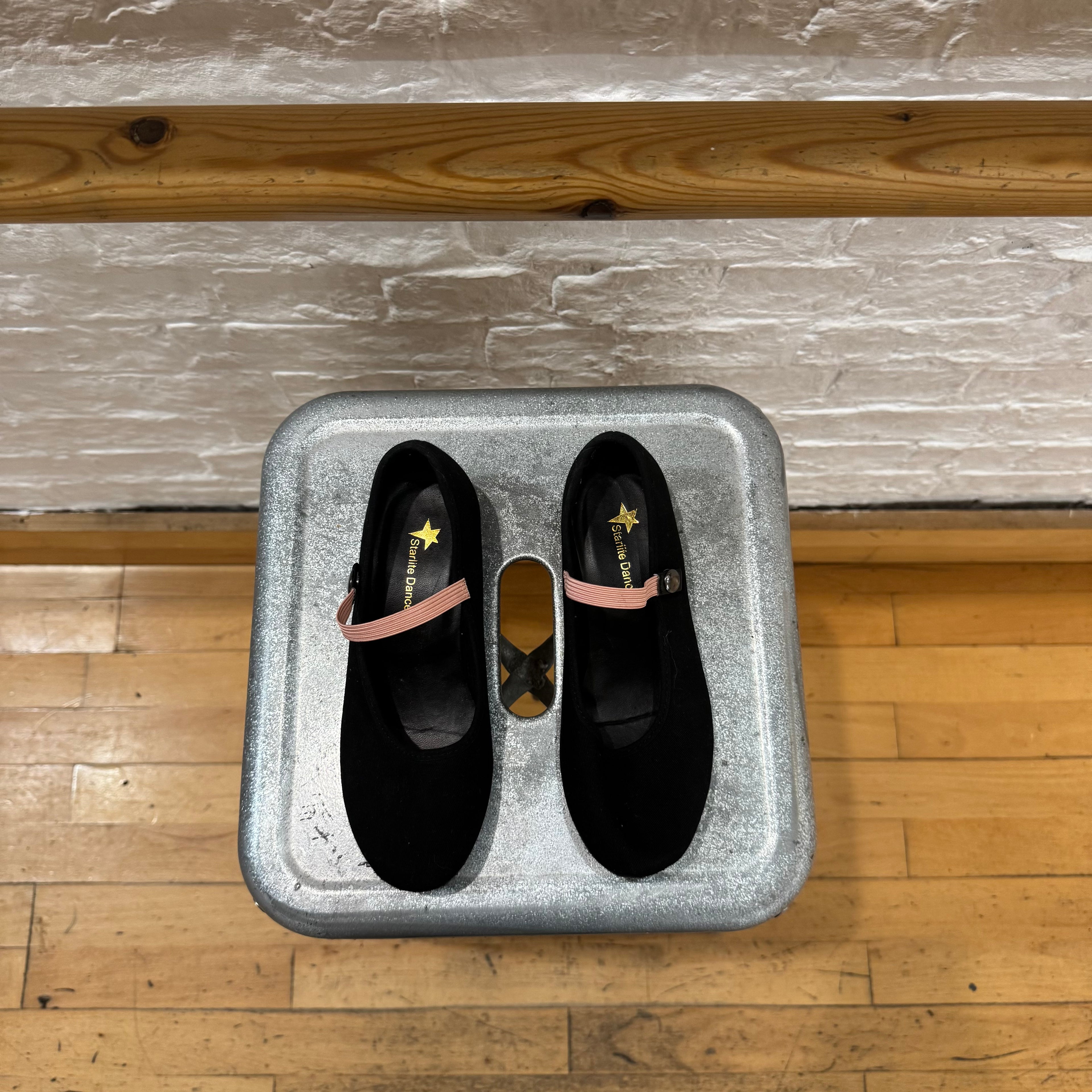 PRE-LOVED Starlite Syllabus Canvas Character Shoe, Low Heel EU 35 / UK 2.5