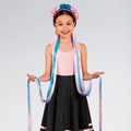 GRADE 3 EXAM PROP - Floral Long Ribbon Headdress Pastel